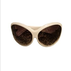 Betsey Johnson Cream Sunglasses